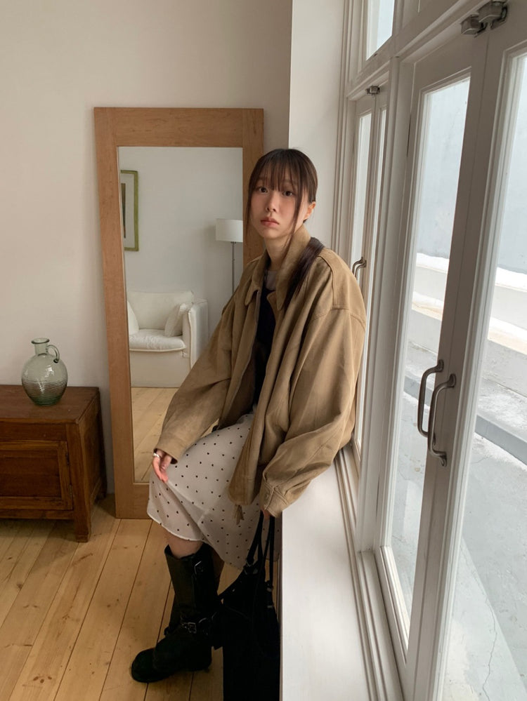 微透美色後開叉上衣