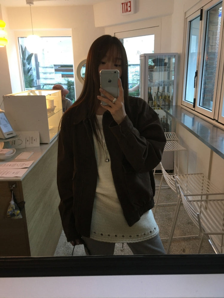 復古水洗感做舊外套