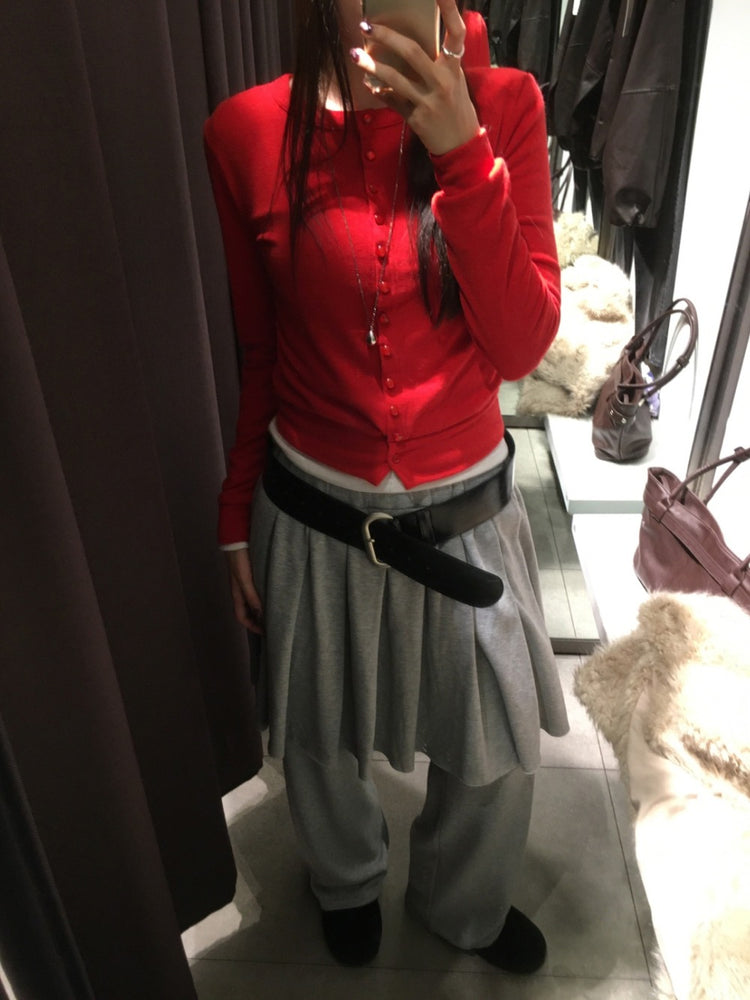 美色排鈕修身上衣