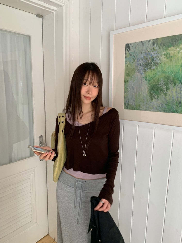 坑紋不對稱細節背心