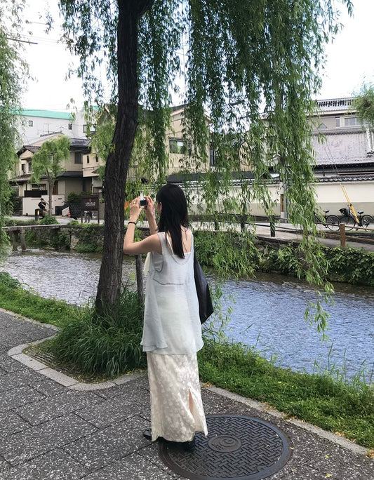 光澤感暗花紋理直裙