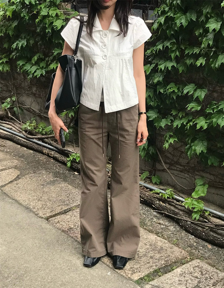 翻領大扣鈕細節外套