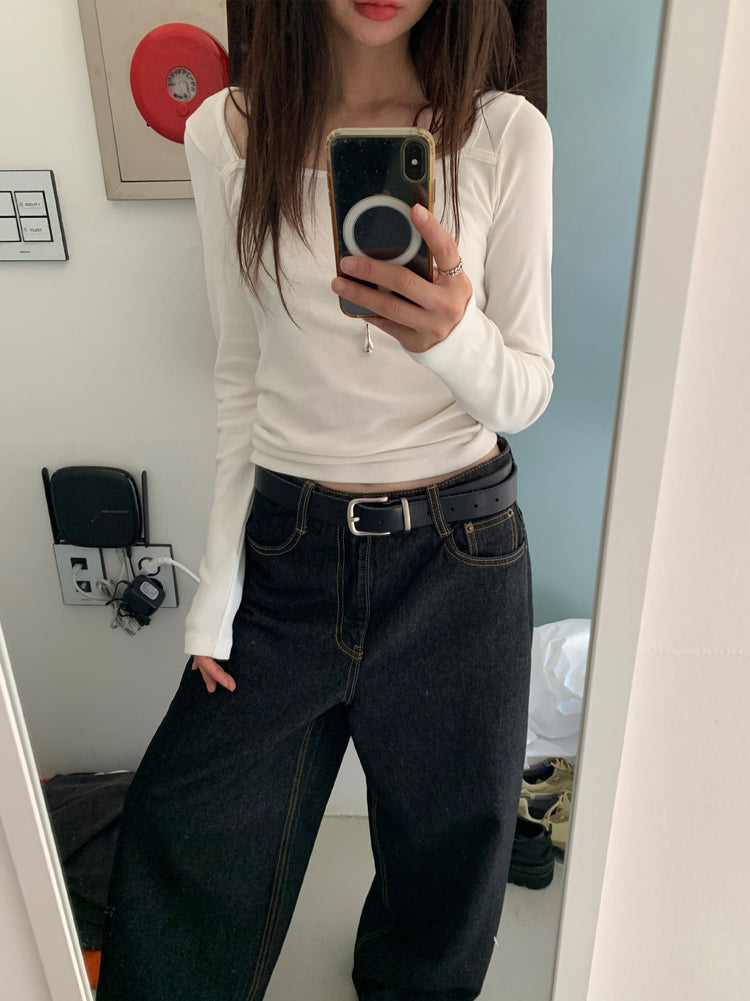 方領基礎修身上衣