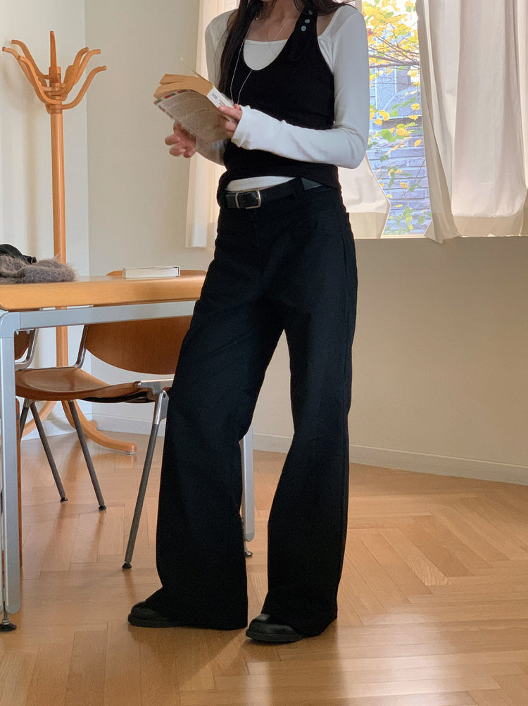 方領基礎修身上衣