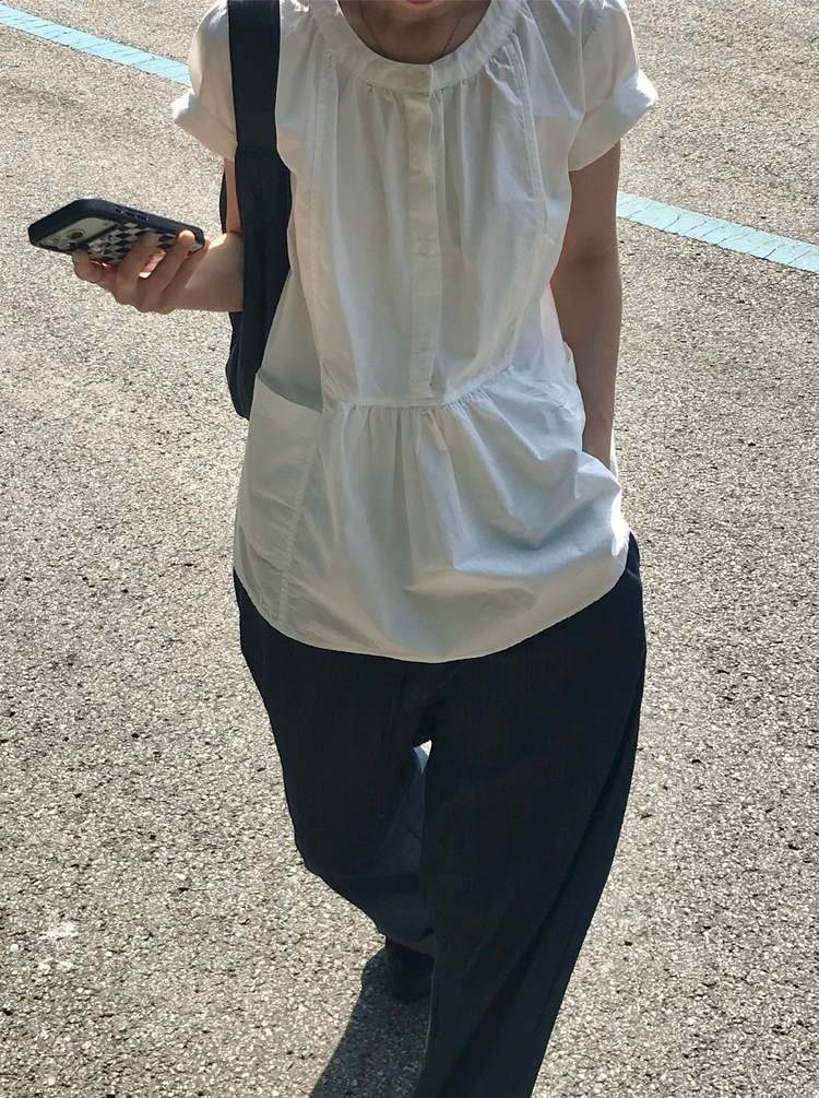 柔軟抽繩休閒牛仔褲