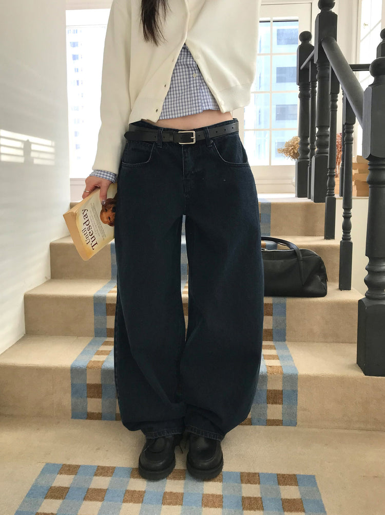 經典基礎繭型牛仔褲
