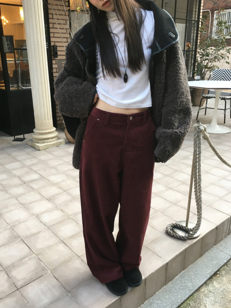 小企領美肩修腰細節上衣