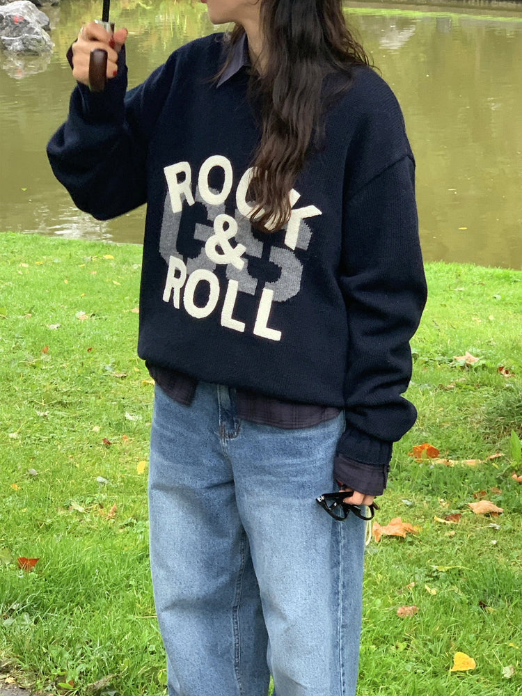 格紋同色系寬鬆襯衫