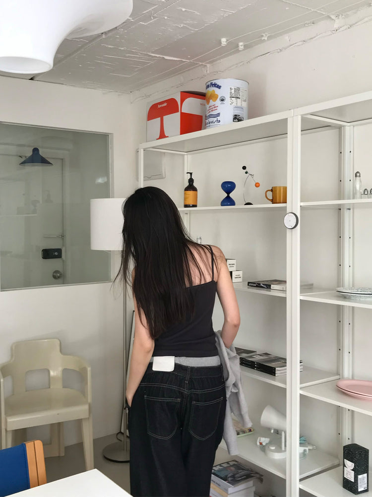 雙層褲頭細節牛仔褲