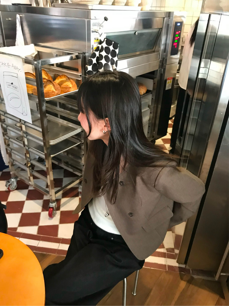 無領雙排扣鈕西外