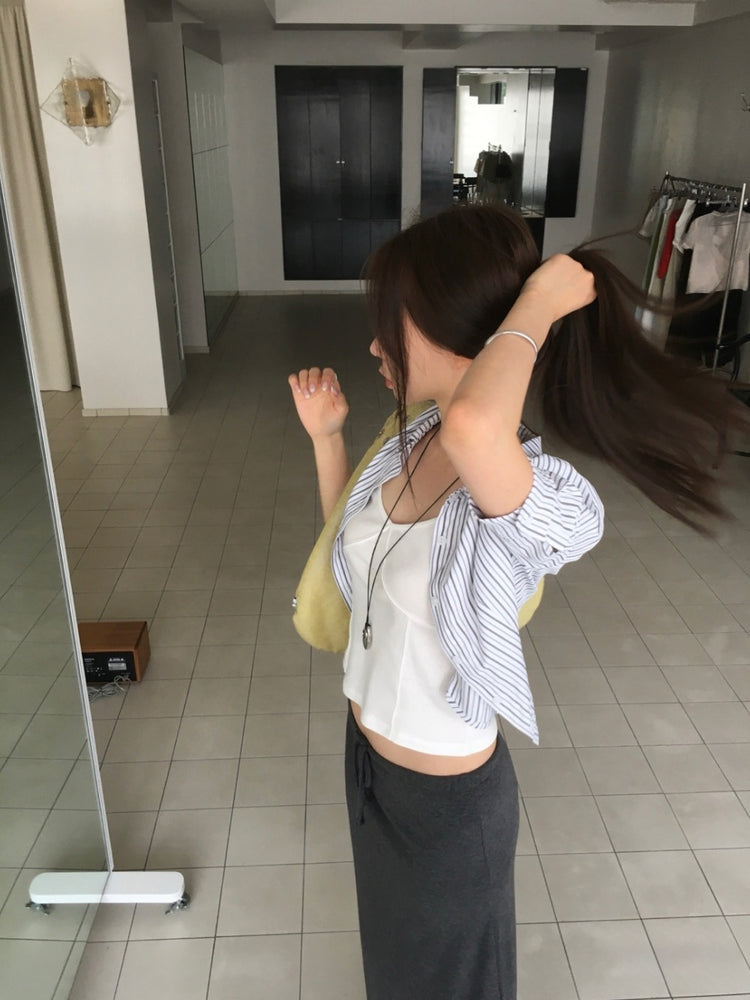 美色胸壓腺細節背心