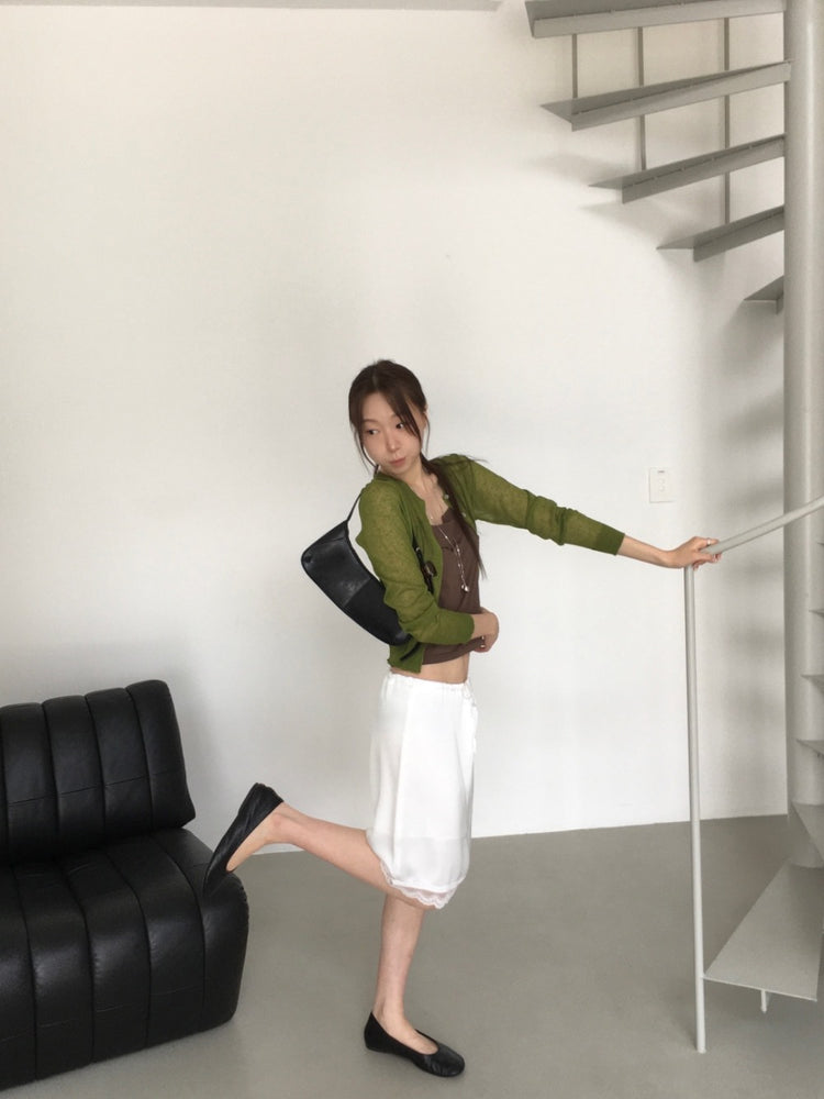 垂領雙層層次感背心