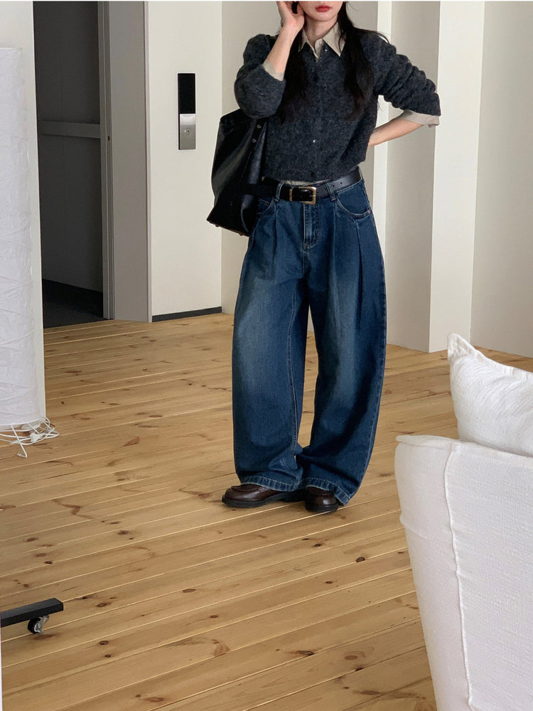 尼龍質感三角巾襯衫套裝