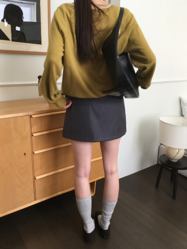 經典極簡低腰裙褲