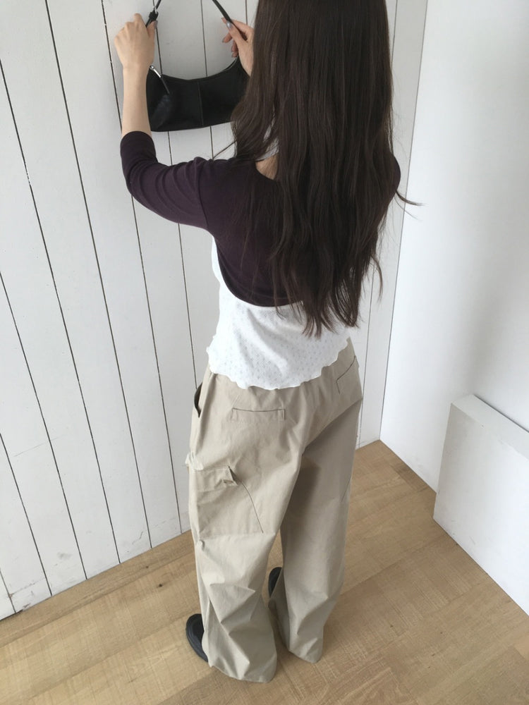 微透天絲經典七分袖上衣