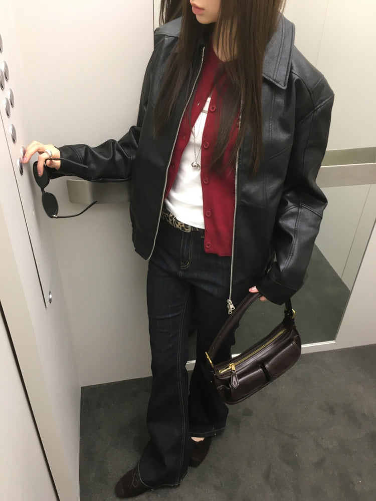 美色排鈕經典針織外套