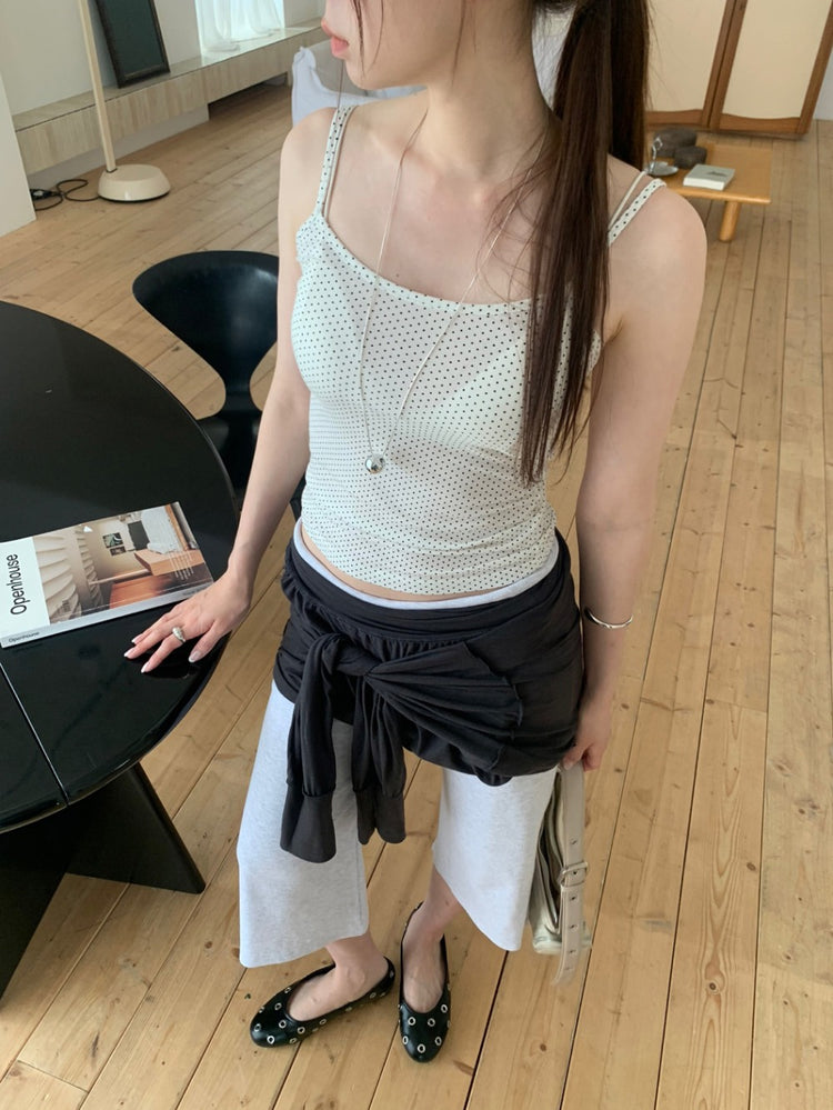 小波點細帶基礎背心