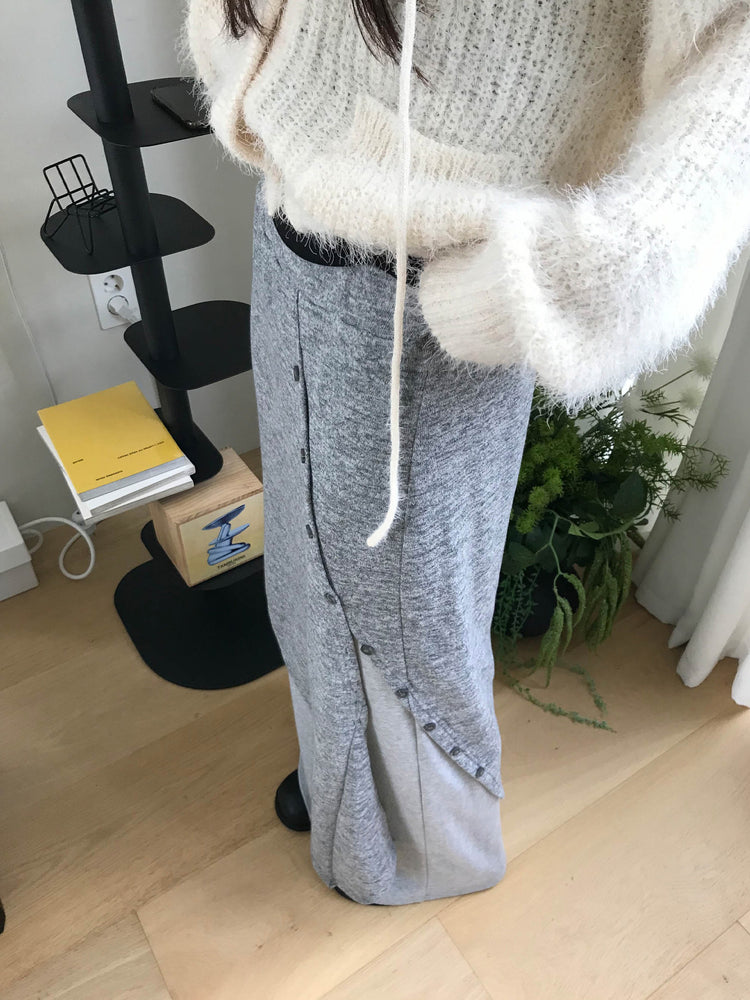 不規則設計感假兩件及踝裙