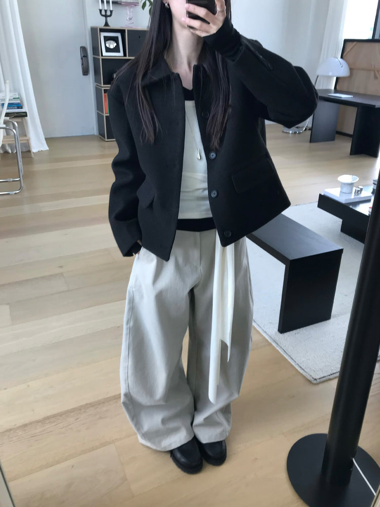 經典美色基礎彎月褲