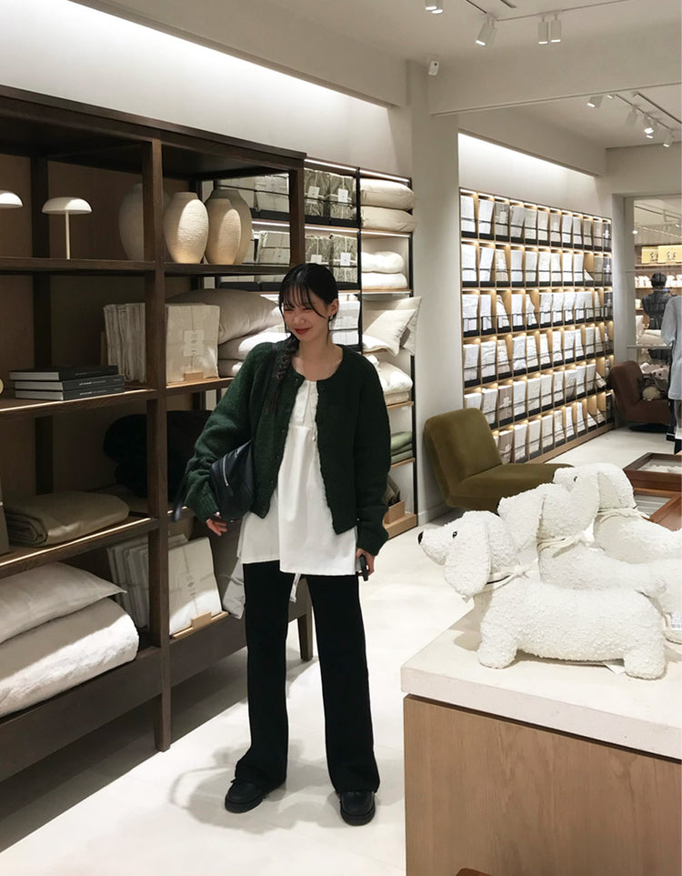 美色基礎低腰直筒褲