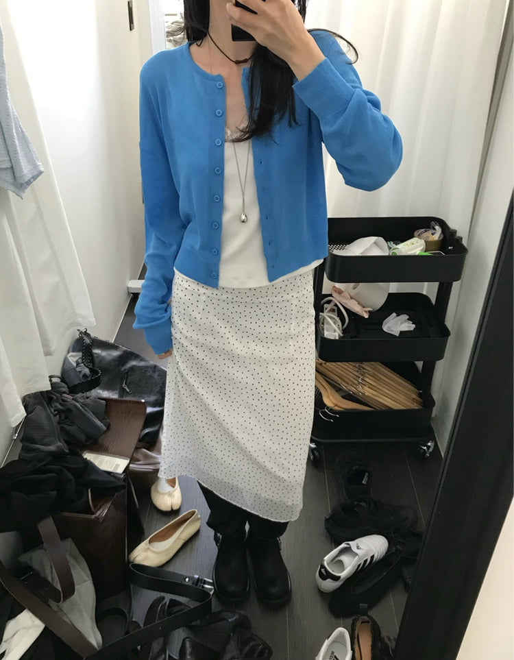微透波點細節中裙