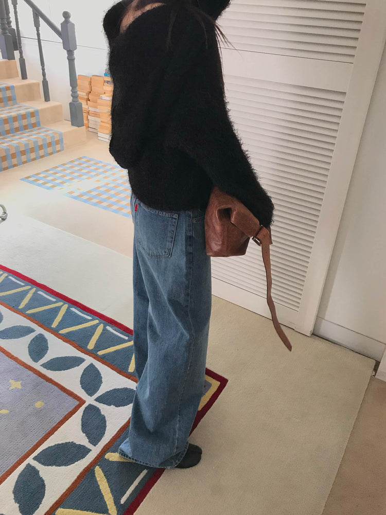 復古美色隨性牛仔褲