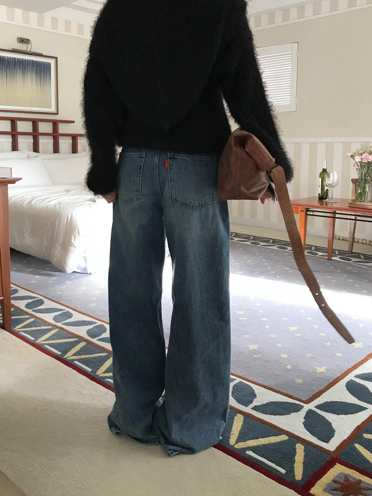 復古美色隨性牛仔褲
