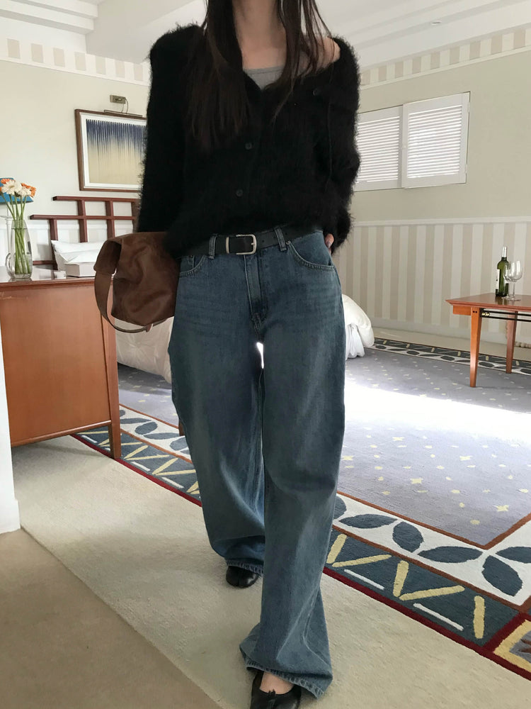 復古美色隨性牛仔褲