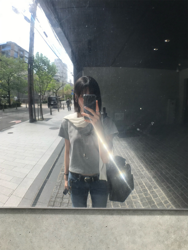 美刷色boot cut低腰牛仔褲