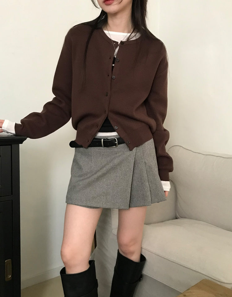 美色經典排鈕針織外套