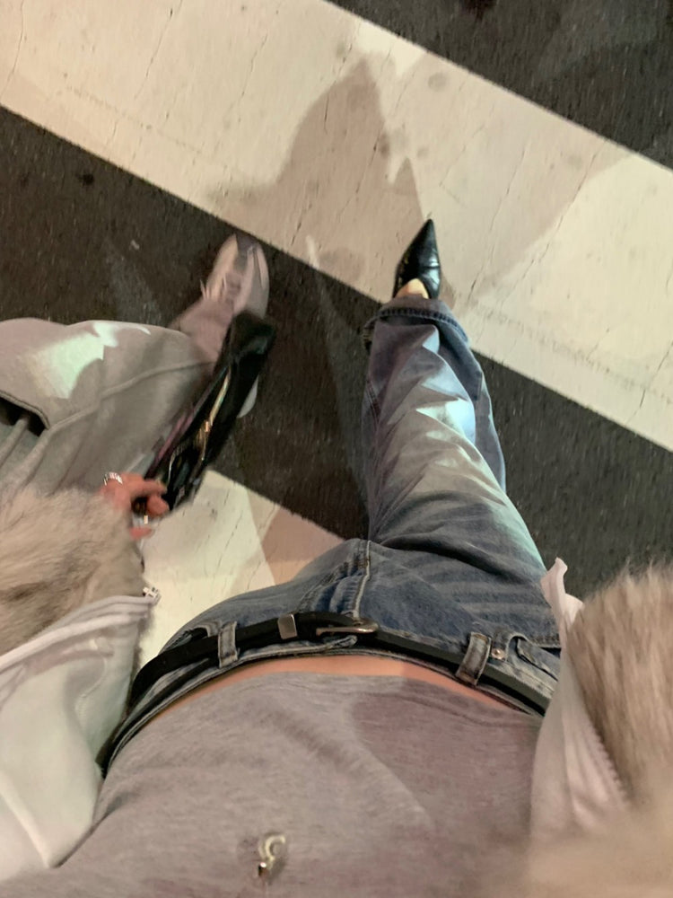 美式隨性感細節牛仔褲