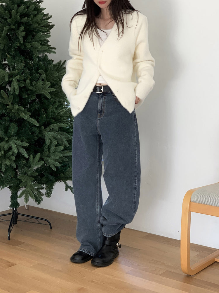 經典美色直腿牛仔褲