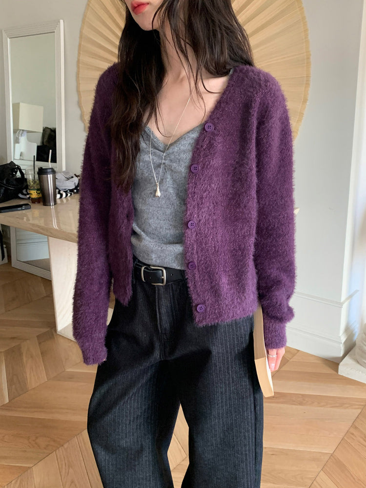 暗條紋細節繭型牛仔褲