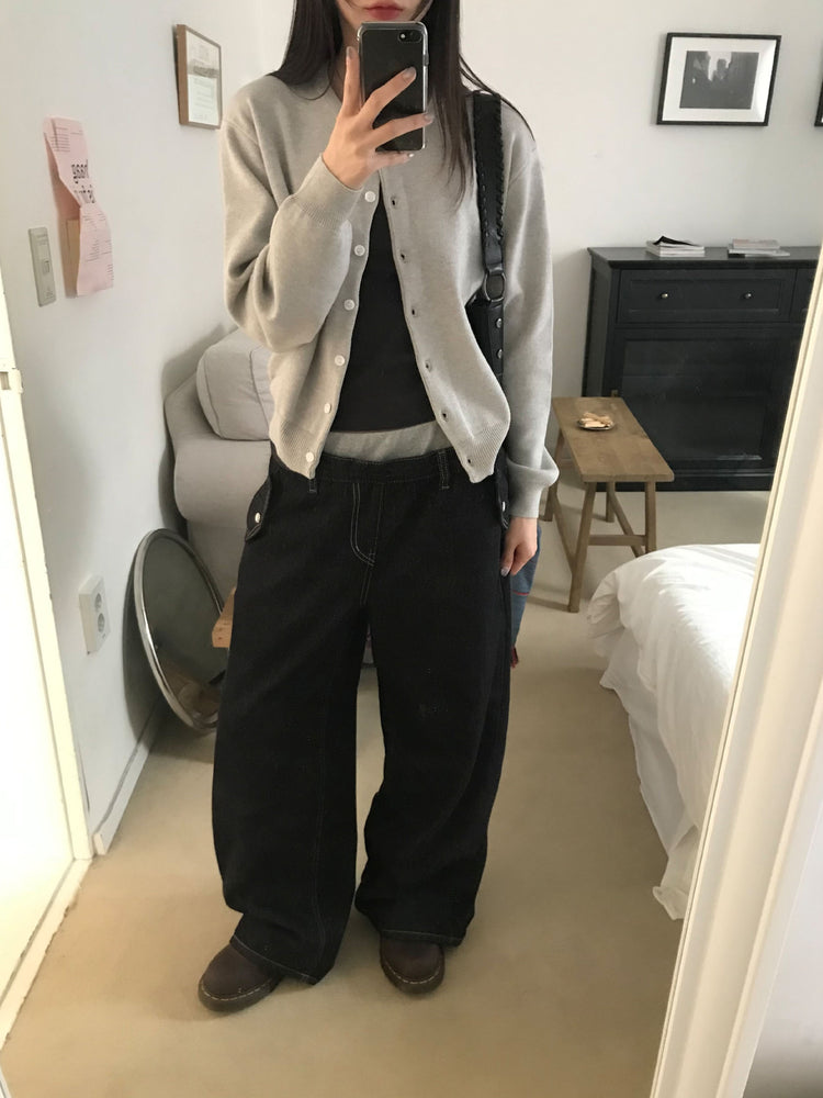 雙層褲頭細節牛仔褲