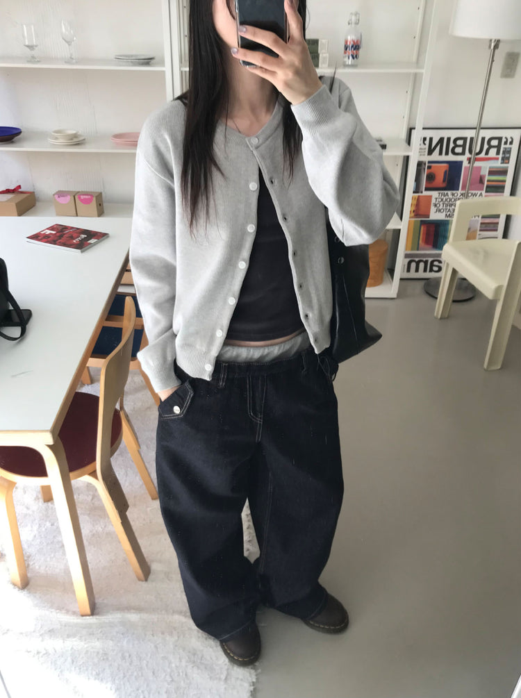 雙層褲頭細節牛仔褲