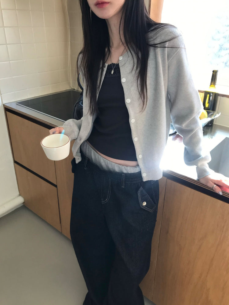 雙層褲頭細節牛仔褲