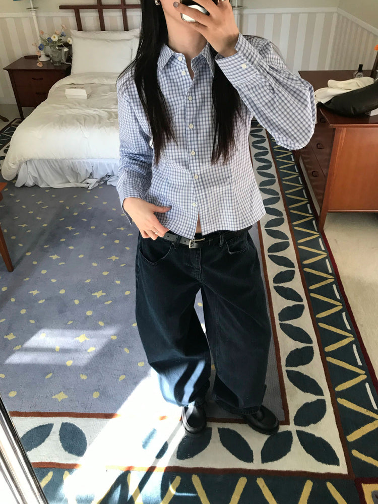 經典基礎繭型牛仔褲