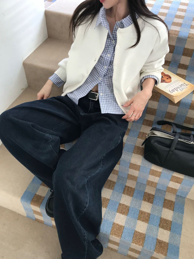 經典基礎繭型牛仔褲