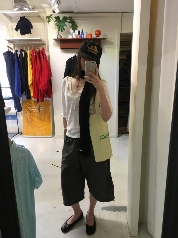 透膚花蕾絲細節綁帶背心
