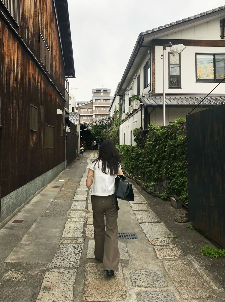 寬腰頭撞色抽繩顯瘦直褲