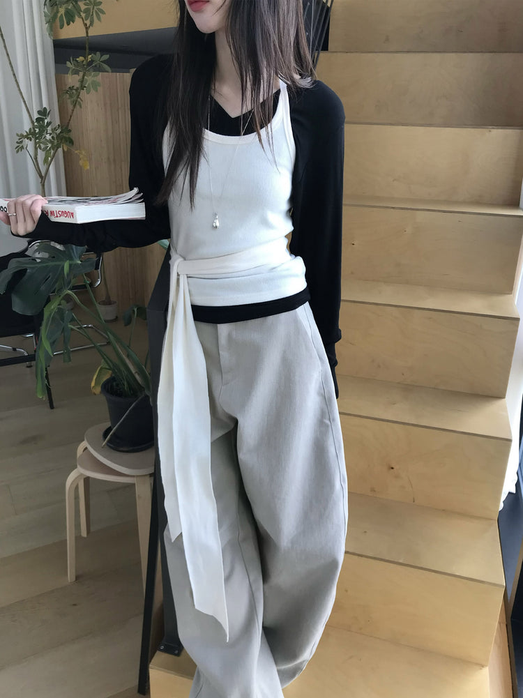 經典美色基礎彎月褲