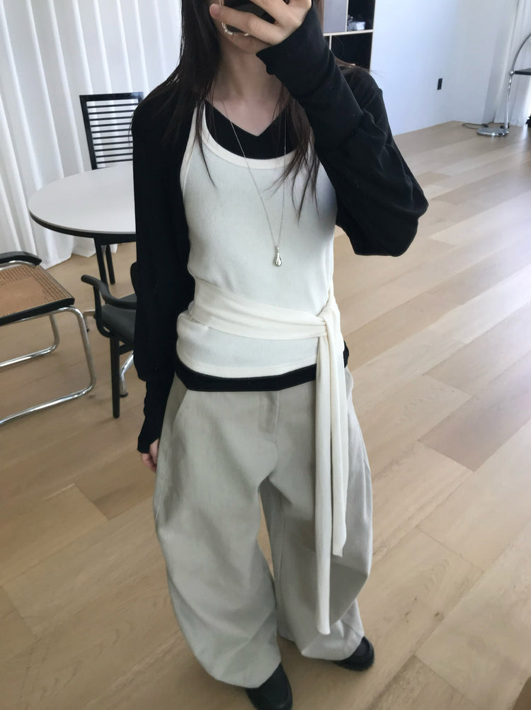 經典美色基礎彎月褲