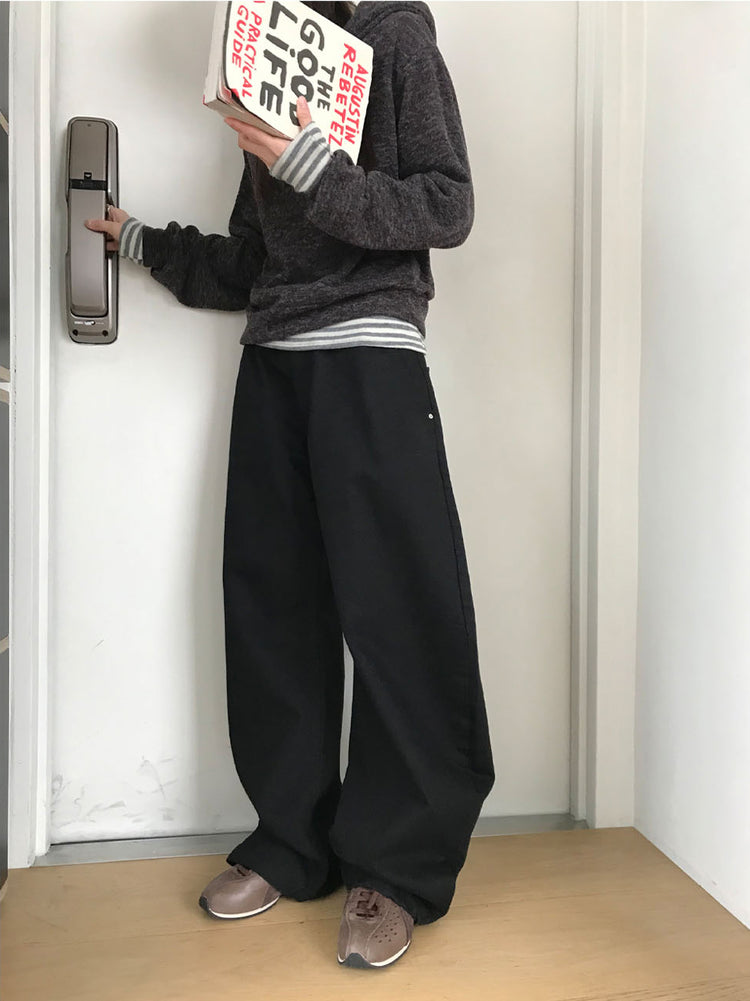 美鎖骨撞色條紋上衣