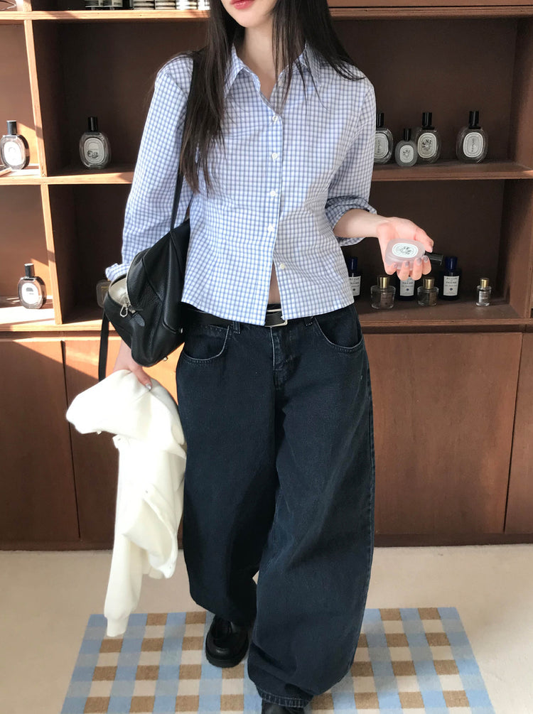 經典基礎繭型牛仔褲