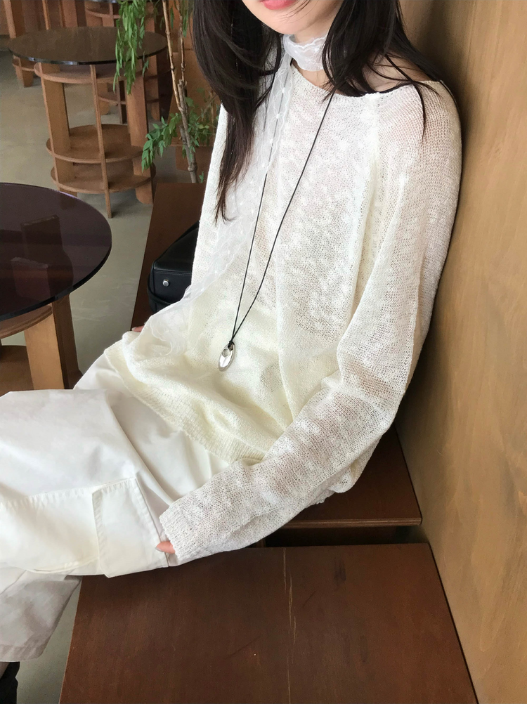 優雅蕾絲刺繡絲巾