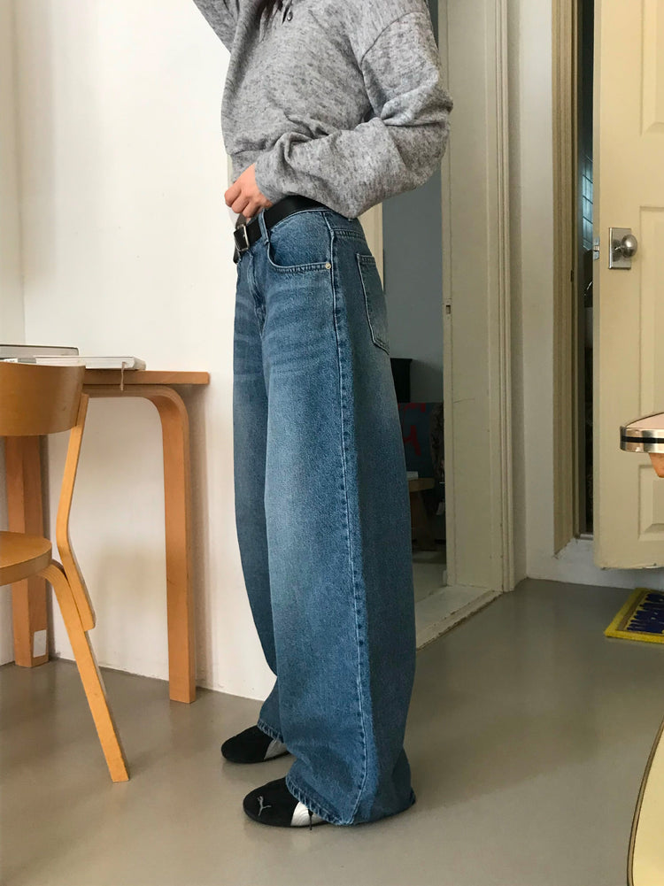 經典美色直闊牛仔褲