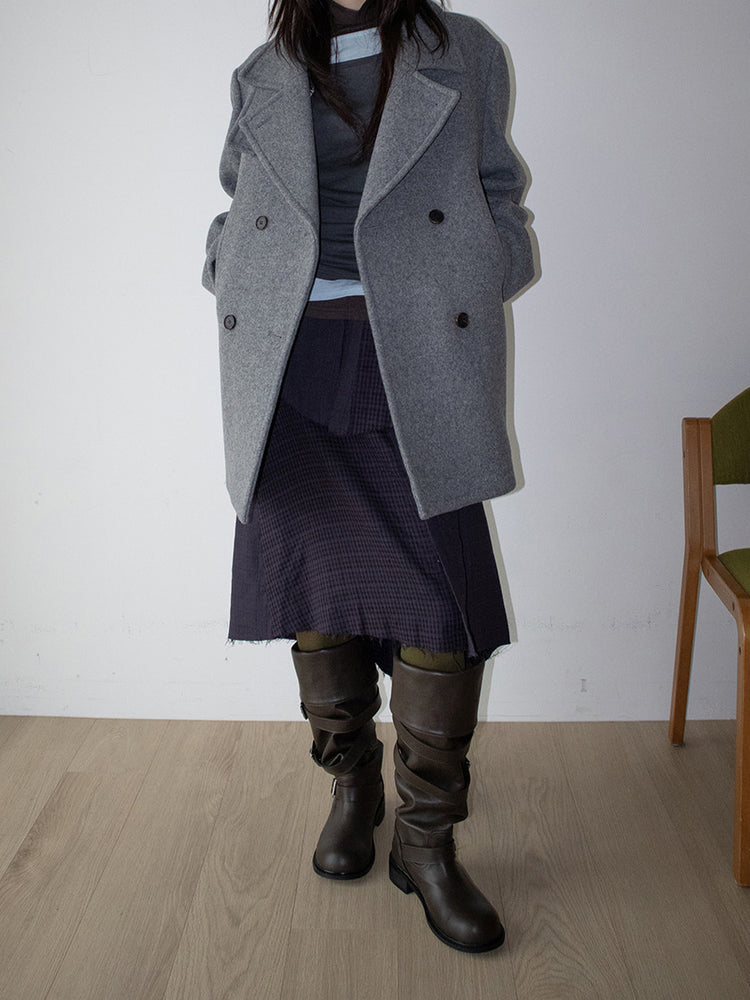 撞色層次感兩件式上衣