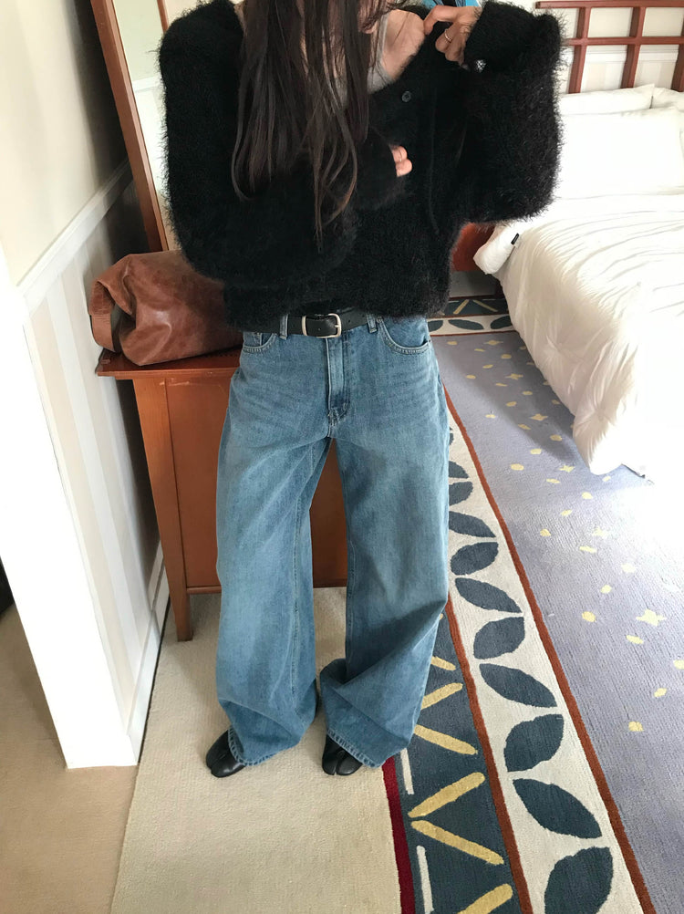 復古美色隨性牛仔褲
