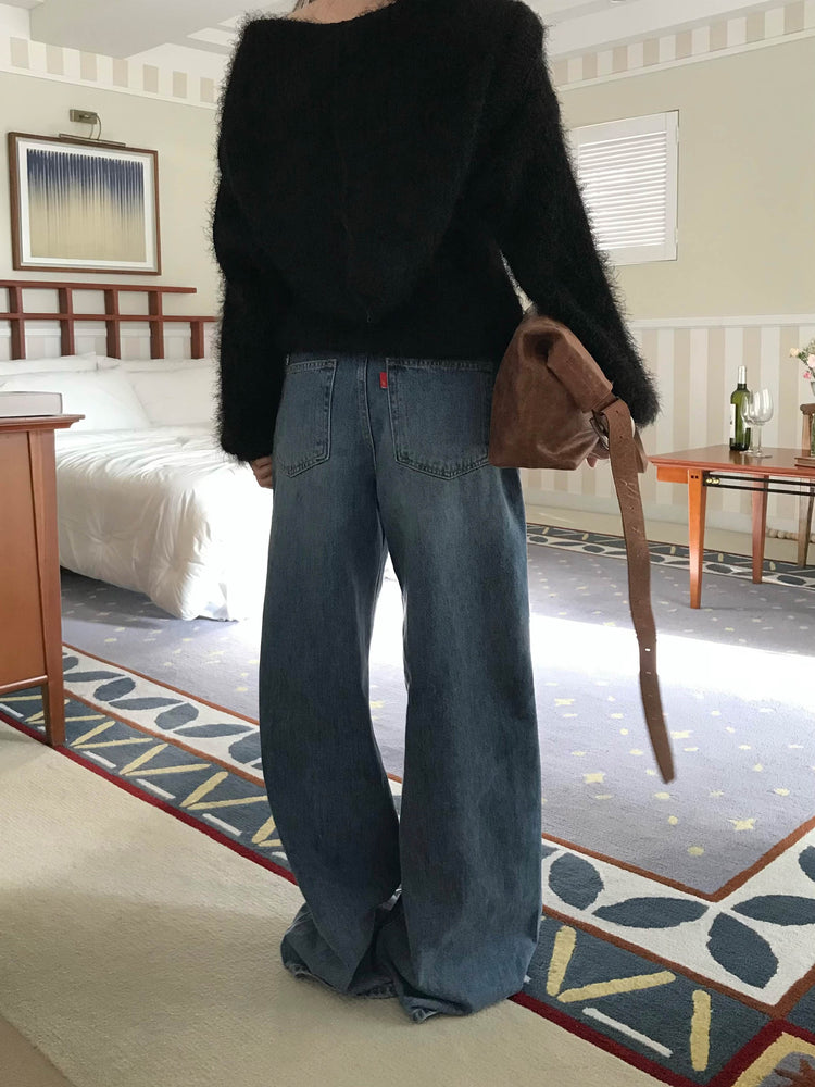 復古美色隨性牛仔褲