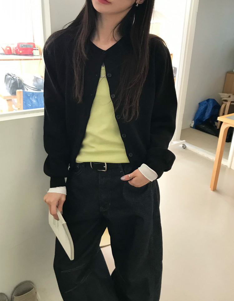 美色經典排鈕針織外套